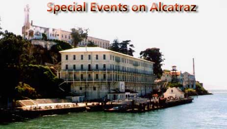 Photo: Image of Alcatraz's Building 64 and the main dock area.