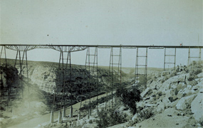 The completed Pecos Viaduct of 1892 The completed Pecos Viaduct of 1892