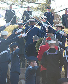 Seven ceremonial wreaths