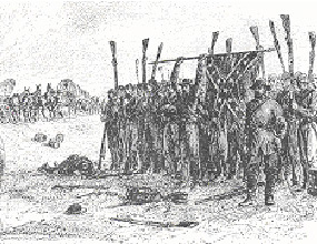 The Capture of General Richard Ewell's Corps from a drawing made at the time by Alfred Waud.