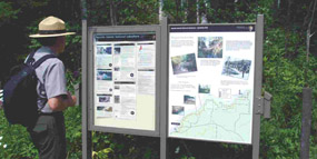 Mainland Trailhead Bulletin Board