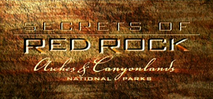 The title frame from Secrets of Red Rock