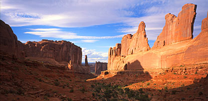 Park Avenue at sunset