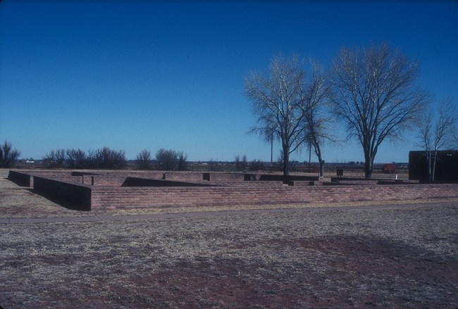 Photo of ruins of Fort Sumner.
