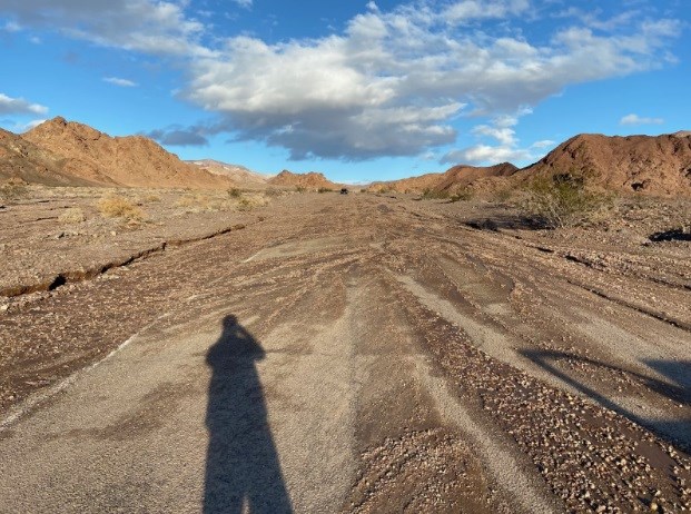 Jubilee Pass Road Washout at Death Valley