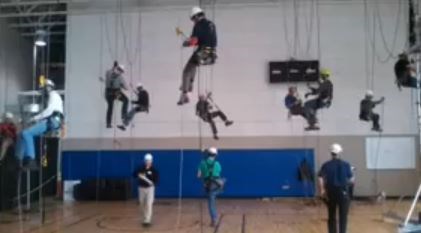 SPRAT Training to learn rope systems. Society of Professional Rope Access Technicians