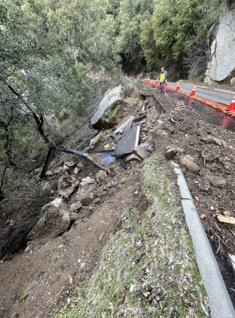 Sequoia and Kings Canyon National Parks One Shot Rock Road Damage