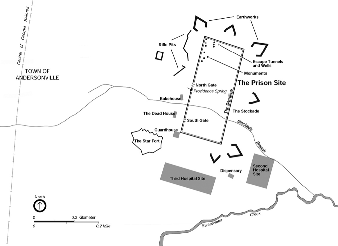 Diagram of the Andersonville Site