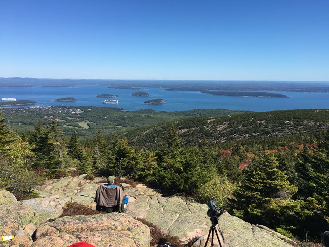 Hawk Watch site on Cadillac Mountain