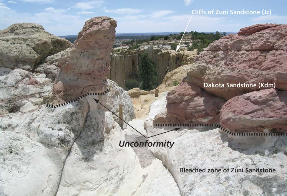 Photo of sandstone formations