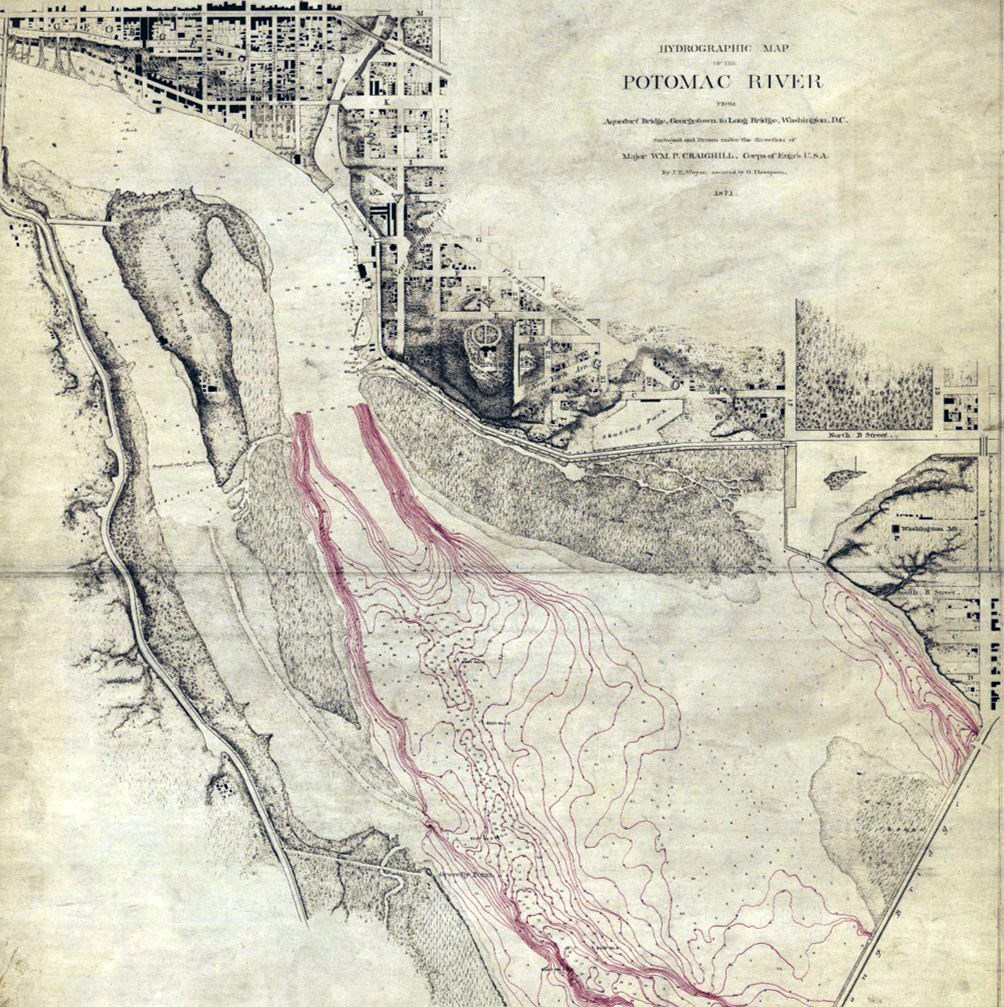 Hydro-graphic Map of Potomac River