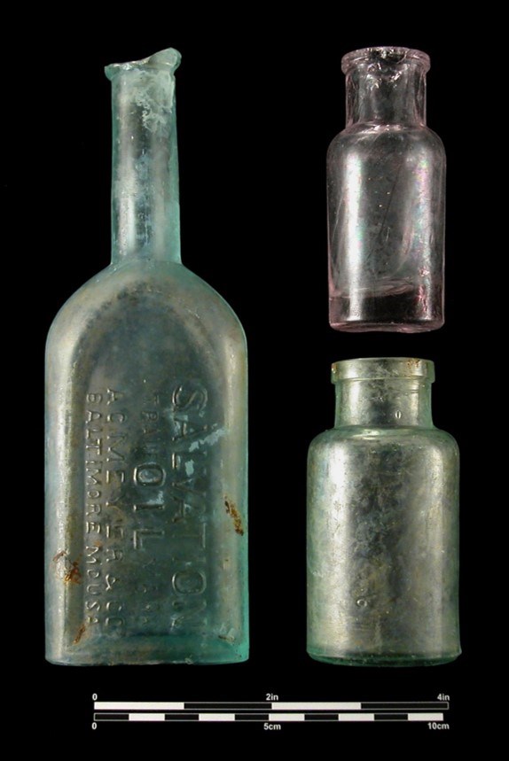 Glass bottles artifacts