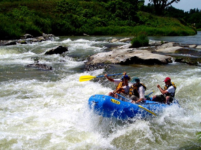 Whitewater rafters on the Niobrara River