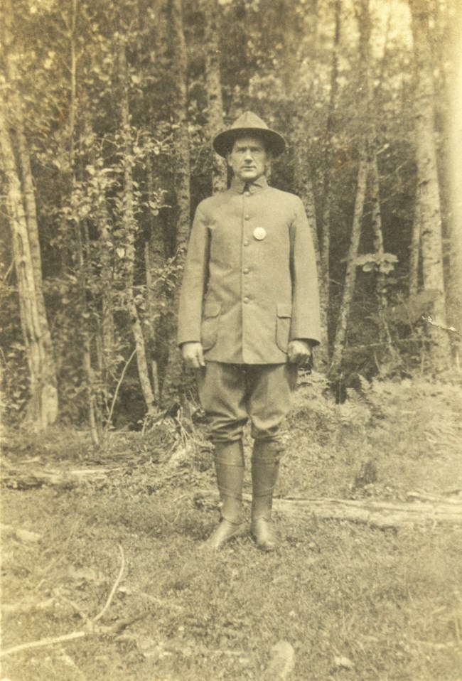 Thomas O'Farrell, first park ranger at Carbon River.