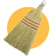 Illustration of a broom