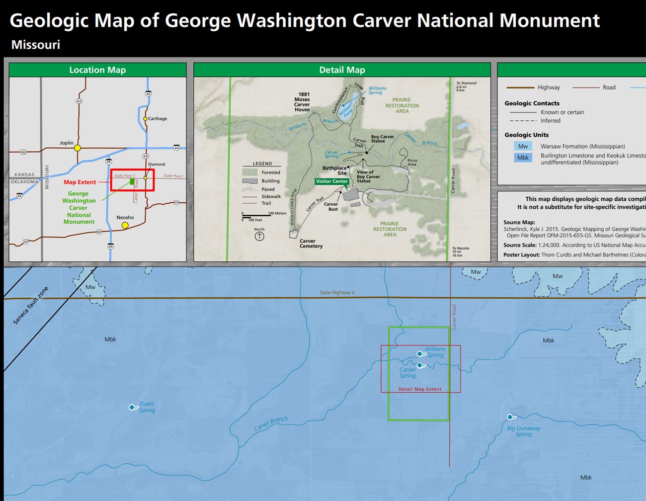 Image of a portion of a geologic map