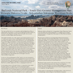 Front page of the General Management Plan newsletter