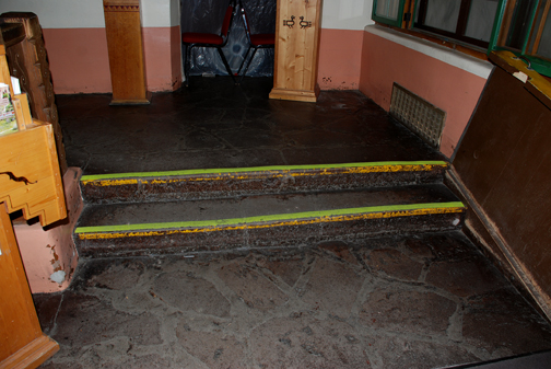 stairs in historic visitor center