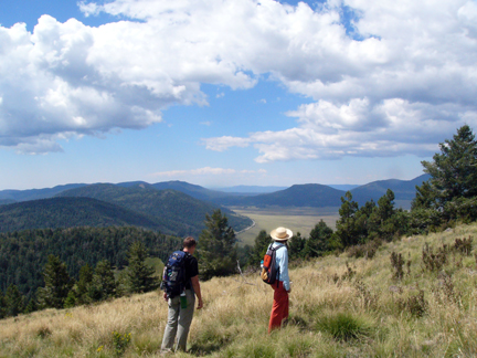 hikers at Cerro Grande