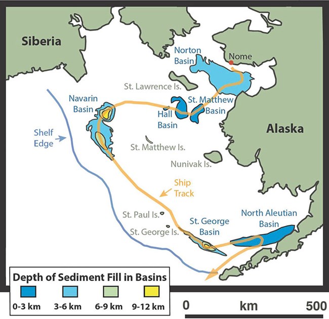 Map of areas that will be explored by the cruise.