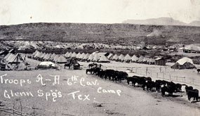 US cavalry camp at Glenn Springs, 1916