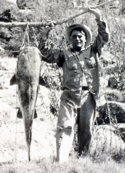 Fisherman with his catch!