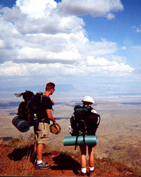 Hikers on the South Rim