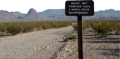 Along the Black Gap Road