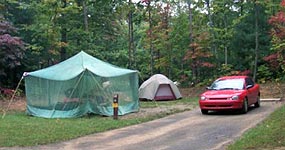 Blue Heron Campground offers sites for tent and trailer camping.