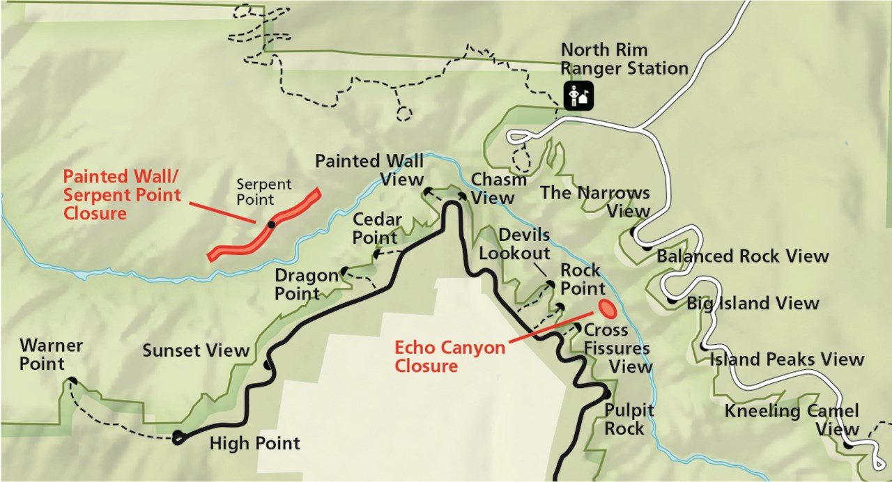 BLCA Climbing Closure Map