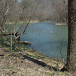 Bluestone River bank