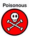 Poison Symbol, indicating that the Missouri Iris is toxic to humans and animals.