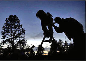 Looking at the night sky