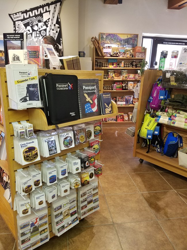 A variety of national park gift items