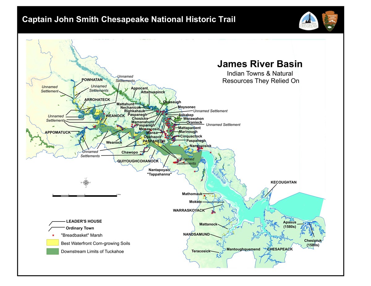 James River Basin Captain John Smith Chesapeake National Historic