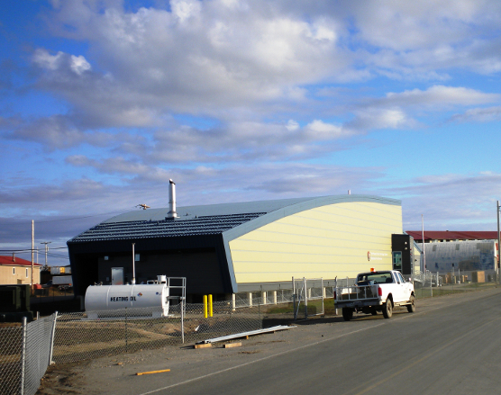 side view of the Northwest Arctic Heritage Center, Kotzebue, Alaska