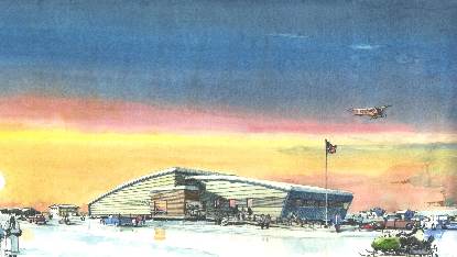 Artist's rendition of the Northwest Arctic Heritage Center.