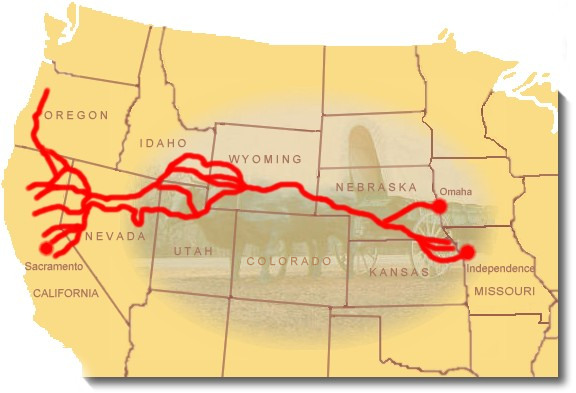 California NHT Auto Tour Route driving Map