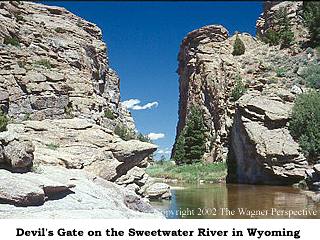 Photo image of the landmark feature known as the Devil's Gate.