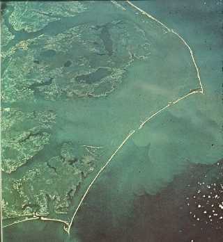 The Outer Banks as seen from space