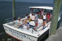 Visitors arriving from Ocracoke aboard the ferry