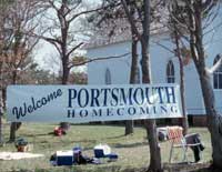 Portsmouth Homecoming Welcome banner
