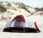 Beach camping