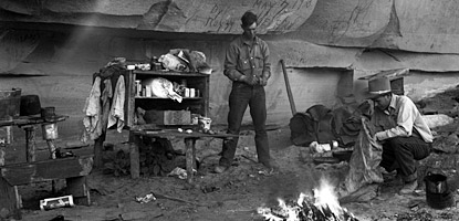 Cowboy camp in the Needles area (circa 1938)