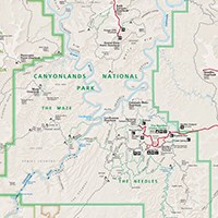 a map of canyonlands national park