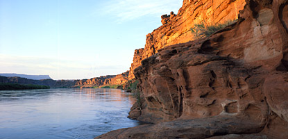 photo: A calm stretch of the Colorado River