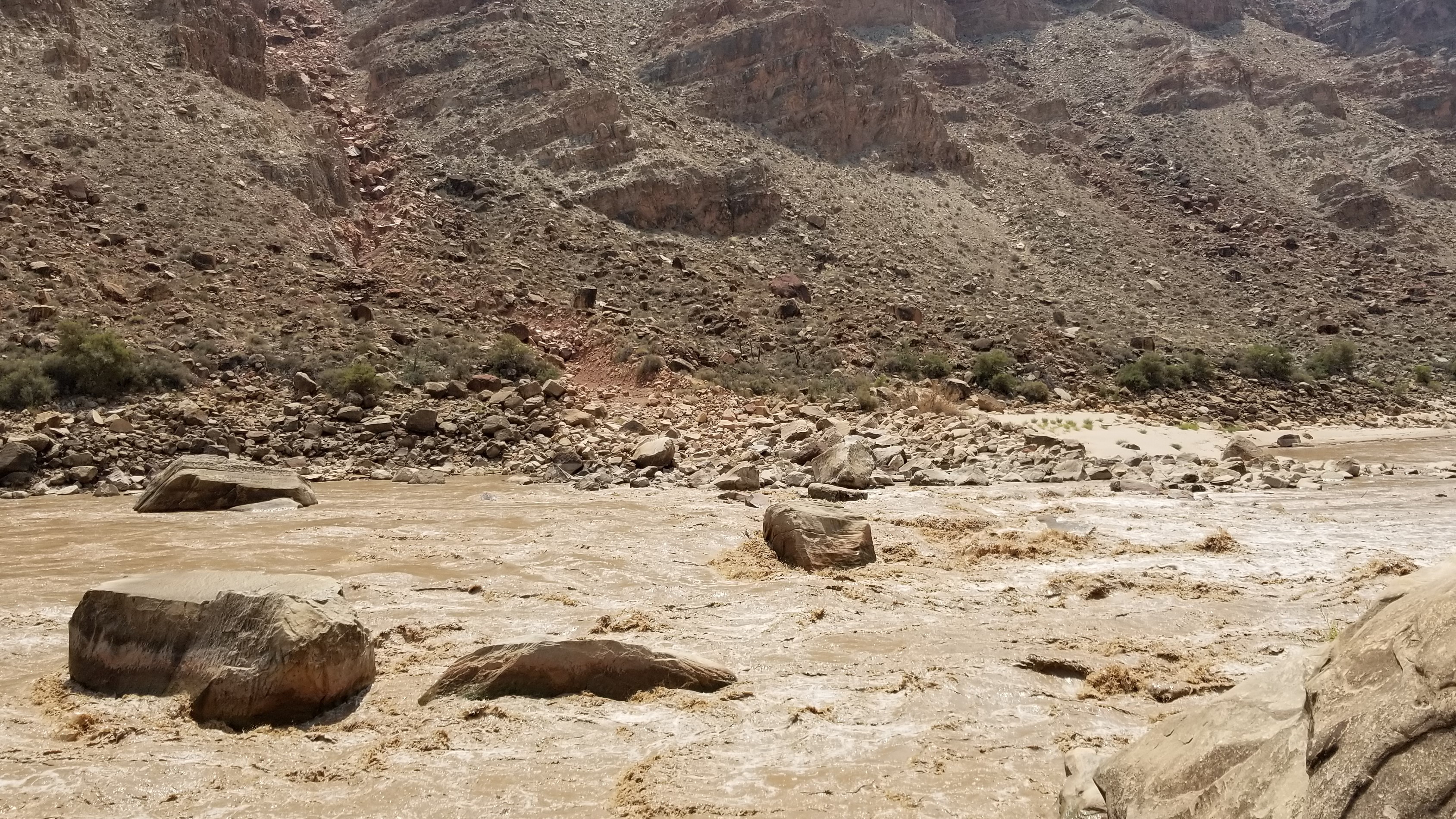 Rapids in a canyon