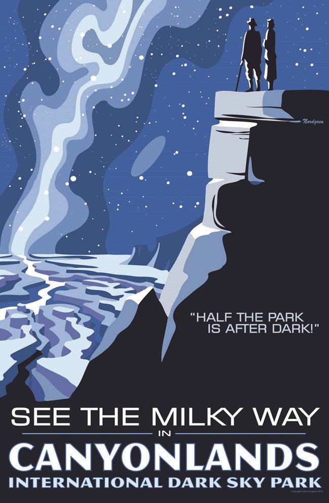 Retro Style Canyonlands Dark Sky Park Poster