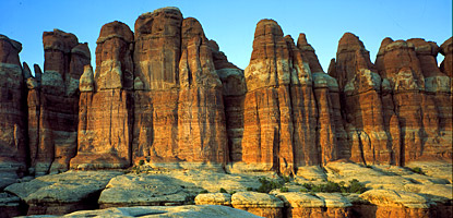 photo: Sandstone spires in Elephant Canyon