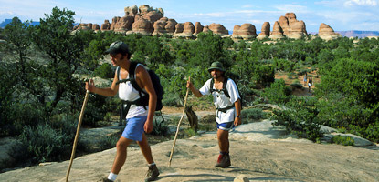 Backpackers in the Needles District